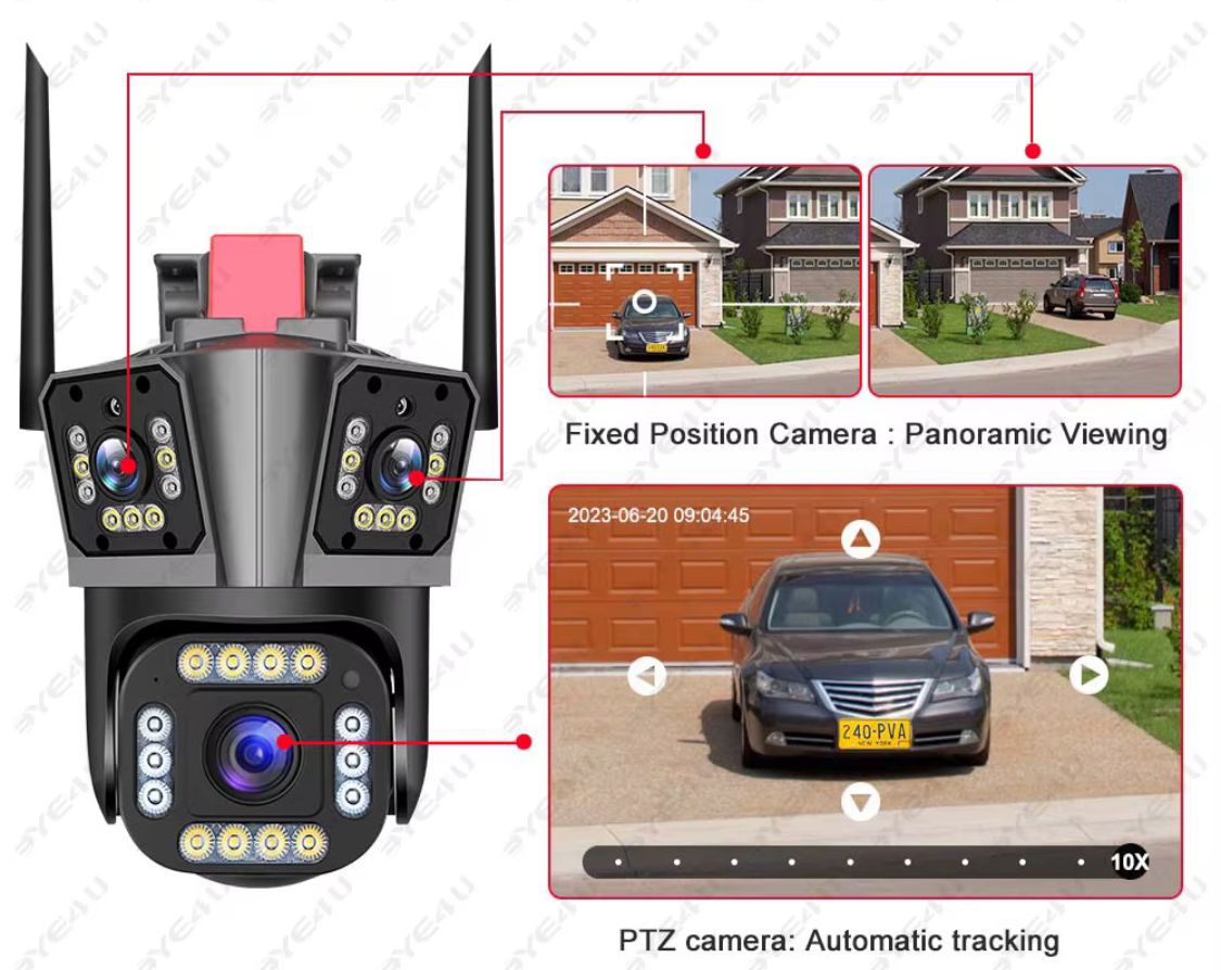 CAMARA DE SEGURIDAD  3 LENTES A2403-501